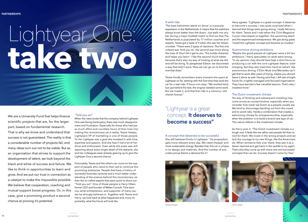 interview met Tessy Hartjes en Harry Otten over Lighyear na het faillissement in 2022.